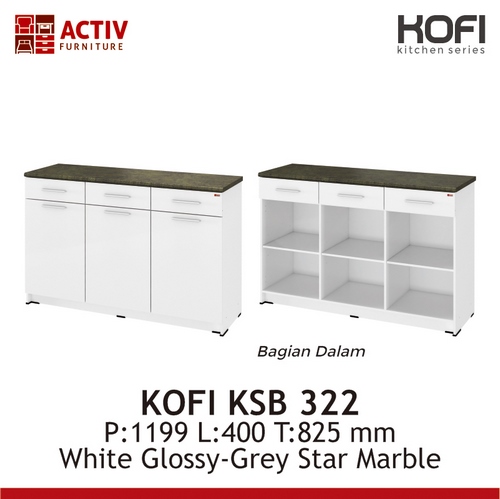 KOFI KSB 322 Lemari Dapur bawah 3P